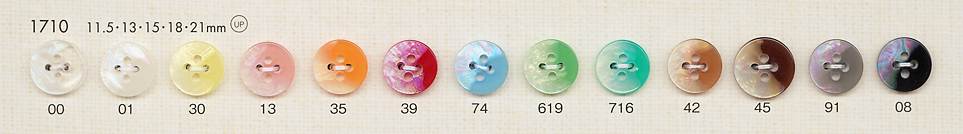 1710 Botones Para Camisas Y Blusas De Colores Con Forma De Conchas[Botón] DAIYA BUTTON