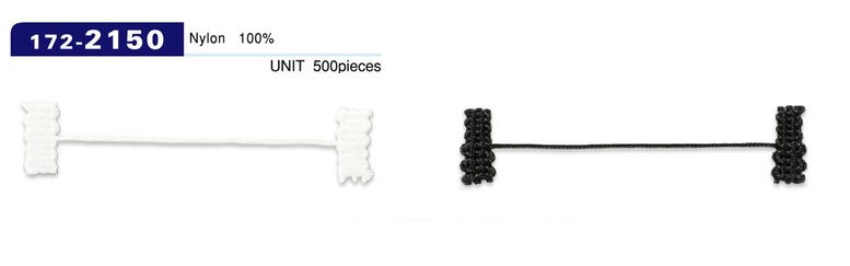 172-2150 Tapón De Forro De Bucle De Botón Tipo De Cable Trenzado Longitud Total 62 Mm (500 Piezas)[Botón Lazo Rana Botón] DARIN