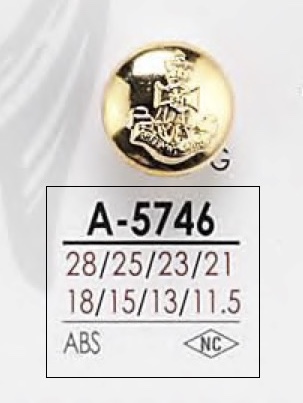 A5746 Pata De Anillo Rectangular De Resina ABS Y Botón Brillante IRIS