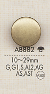 AB882 Botones De Metal Coloridos Simples Para Camisas Y Chaquetas[Botón] DAIYA BUTTON