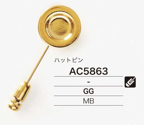 AC5863 Broche De Sombrero De Latón[Otros artículos diversos] IRIS