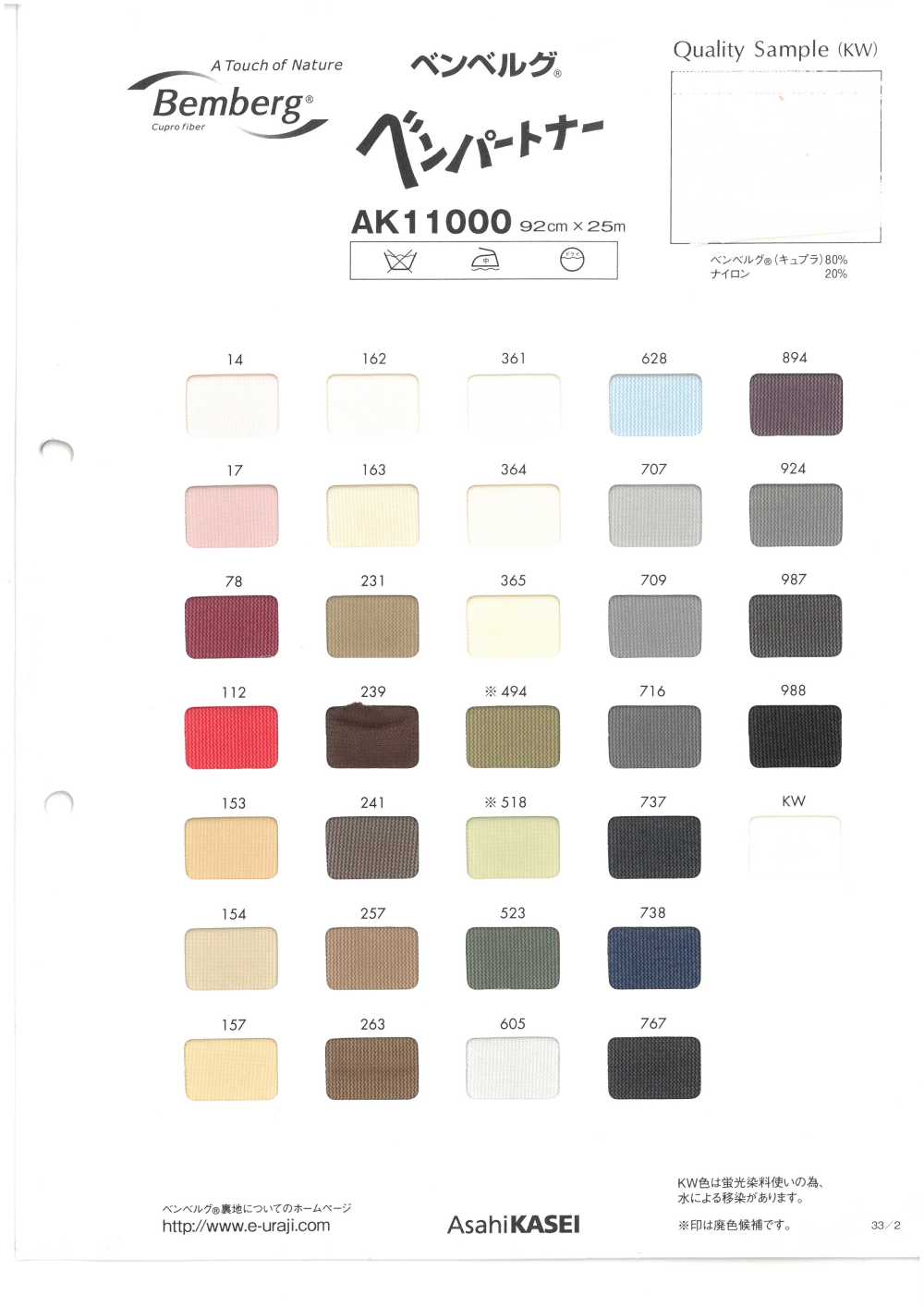 AK11000 Bemberg ® Ben Socio[Recubrimiento] Asahi KASEI