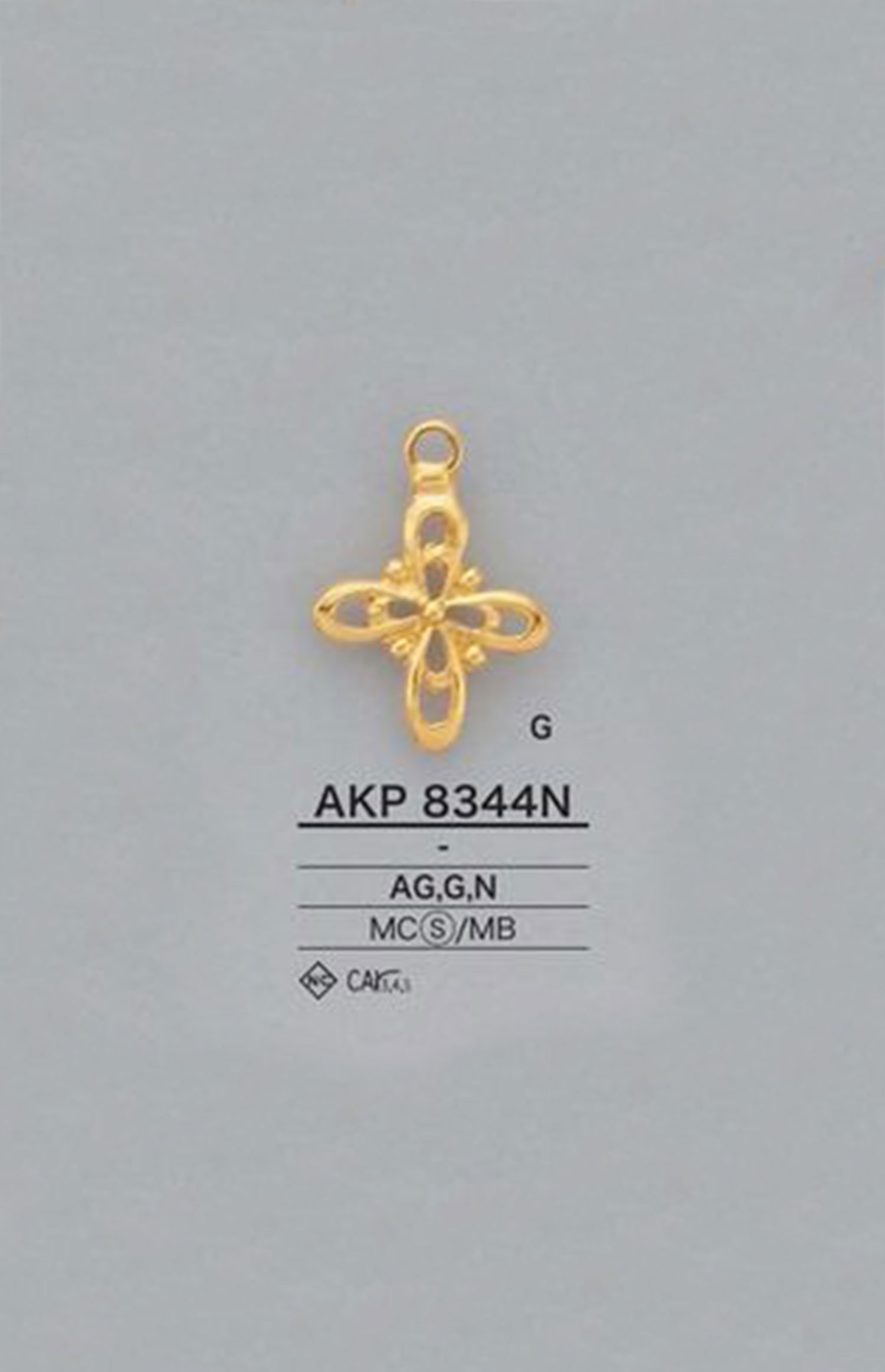AKP8344N Punto De Cremallera Con Motivo Floral (Lengüeta De Tiro) IRIS