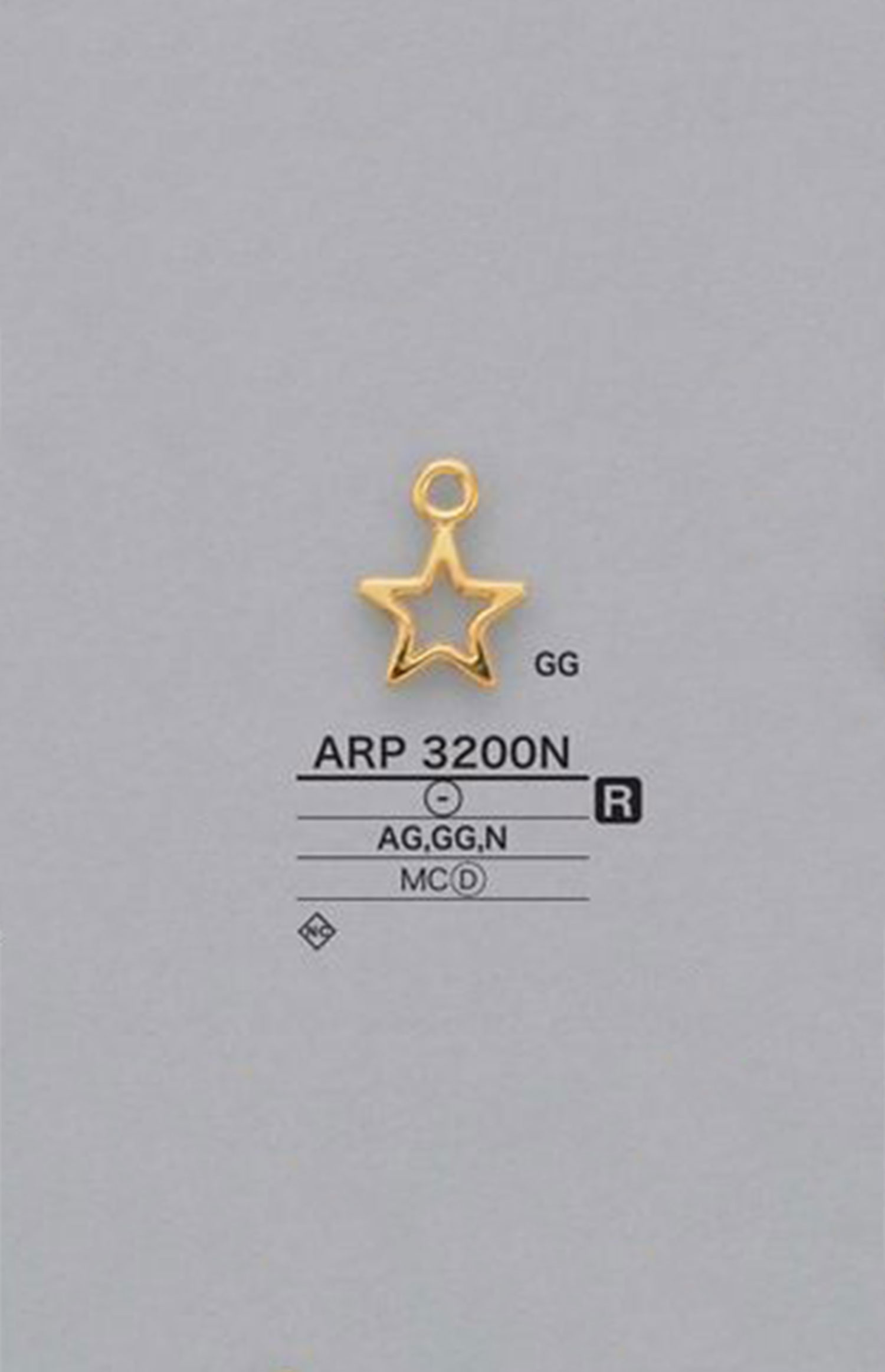 ARP3200N Piezas De Motivos En Forma De Estrella[Mercancías Misceláneas Y Otros] IRIS
