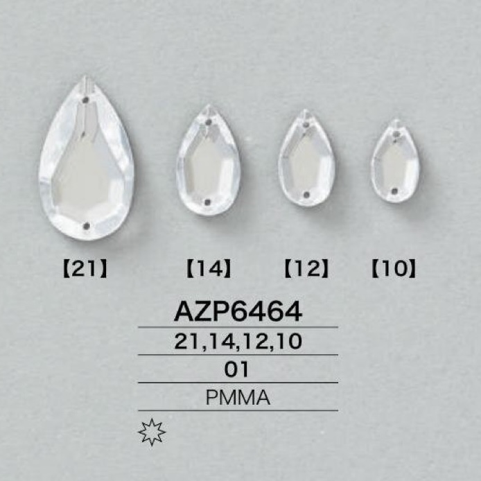 AZP6464 Piezas De Costura De Resina Acrílica[Otros artículos diversos] IRIS