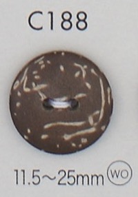 C188 Botón De Madera Natural De 4 Agujeros DAIYA BUTTON(DAIYA BUTTON)