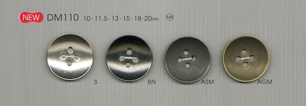 DM110 Botones De Metal Simples Y Elegantes Para Camisas Y Chaquetas[Botón] DAIYA BUTTON