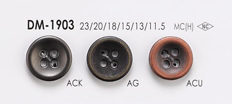 DM1903 Botón De Metal De 4 Agujeros Para Chaquetas Y Trajes IRIS