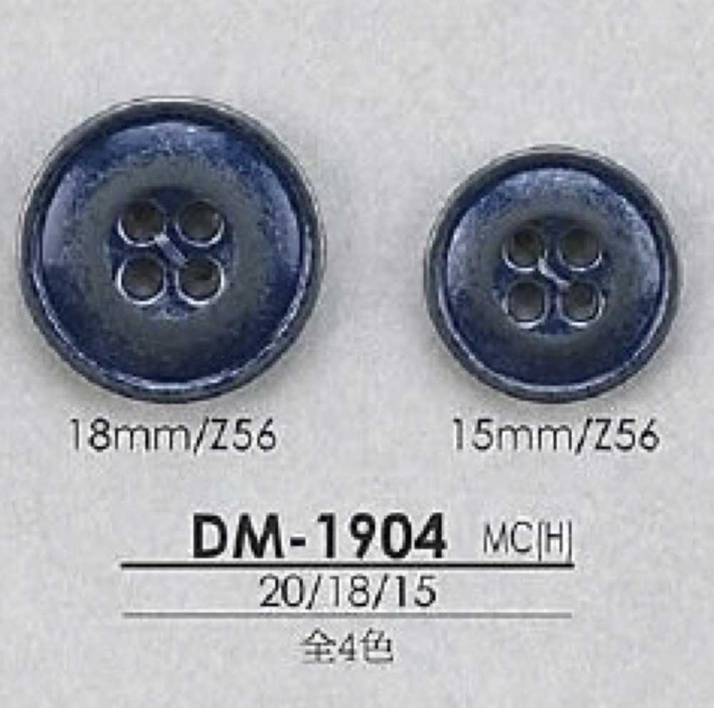 DM1904 Botón De Metal Alto De 4 Agujeros IRIS