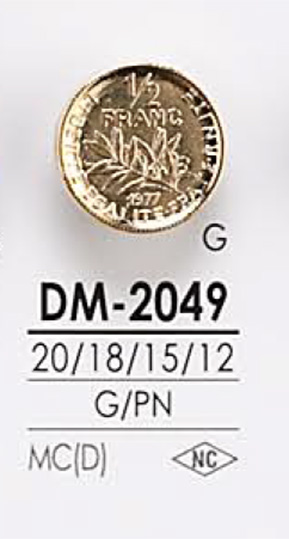 DM2049 Botón De Metal IRIS