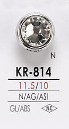 KR814 Botón De Piedra De Cristal IRIS