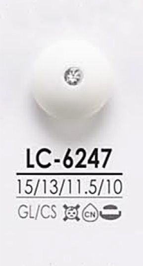 LC6247 Botón De Piedra De Cristal Con Forma De Rizo Rosa Para Teñir IRIS
