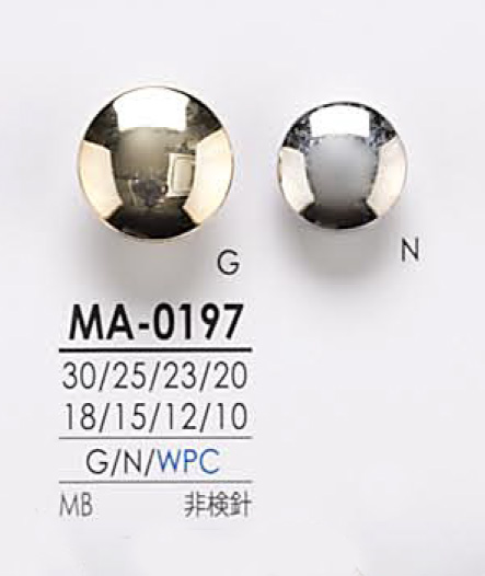 MA0197 Botón De Metal IRIS