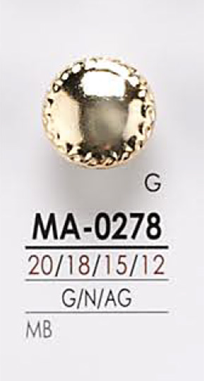 MA0278 Botón De Metal IRIS