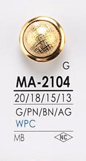 MA2104 Botón De Metal IRIS