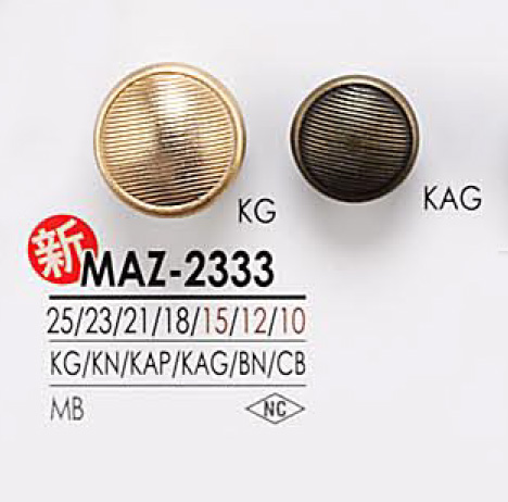 MAZ2333 Botón De Metal IRIS