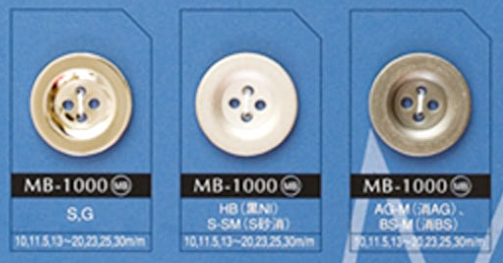 MB1000 Botón De Metal Simple De 4 Orificios DAIYA BUTTON