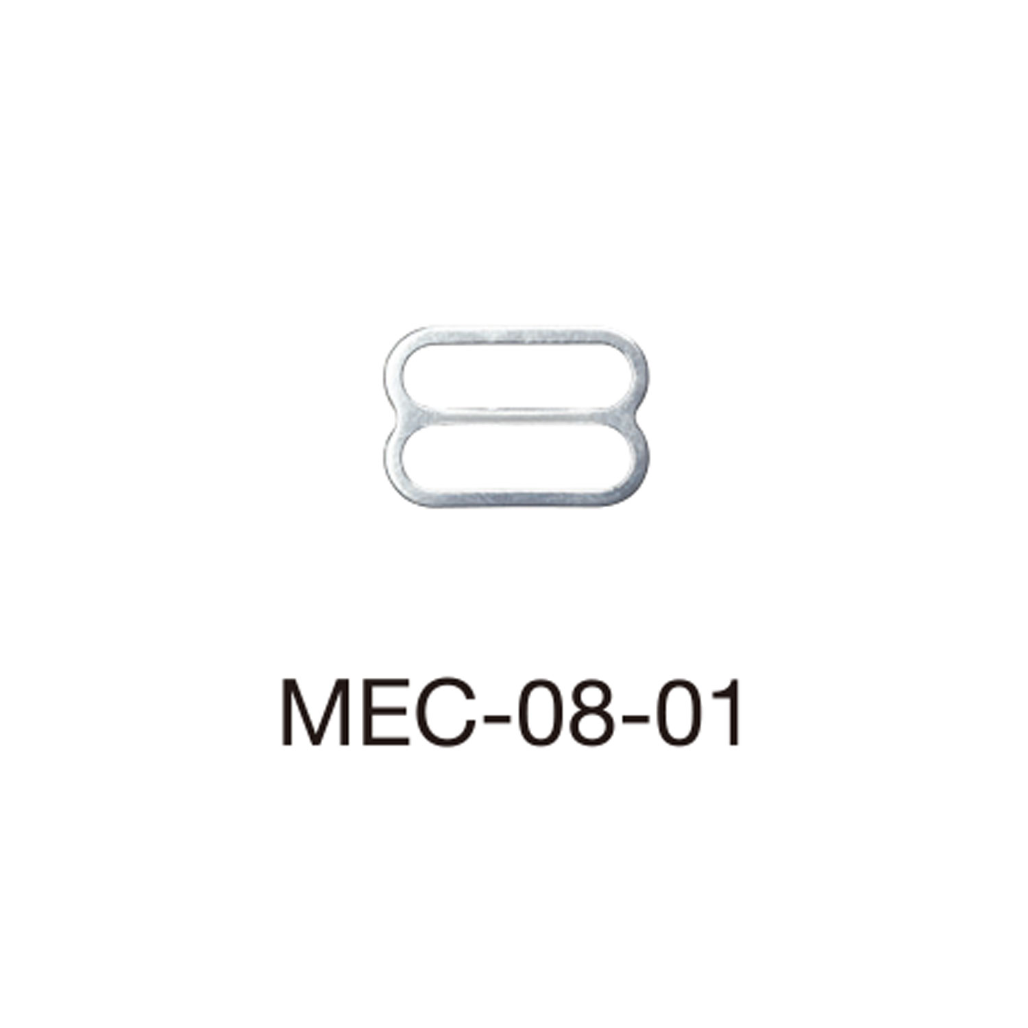 MEC08-01 Ajustador De Correa De Sujetador Para Tela Fina De 8 Mm * Compatible Con Detector De Aguja[Hebillas Y Anillo] Morito