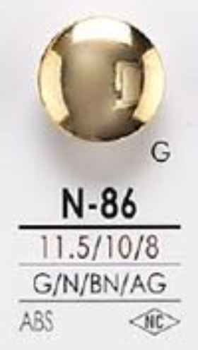 N86 Botón De Metal De Resina ABS