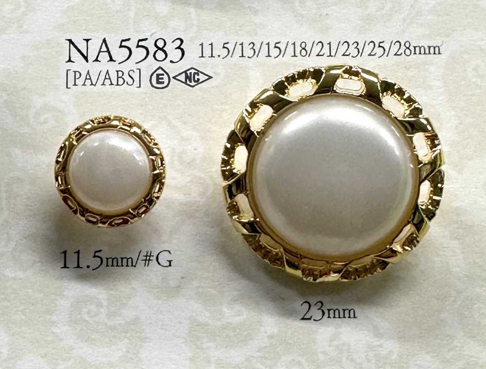 NA5583 Botones Con Forma De Perla Para Teñir[Botón] IRIS