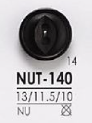 NUT140 Botón Con 2 Agujeros Delanteros De Tuerca IRIS