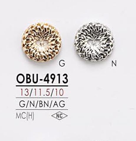 OBU4913 Botón De Metal IRIS