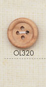 OL320 Botón De 4 Agujeros De Madera De Material Natural DAIYA BUTTON