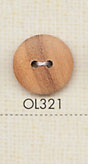 OL321 Botón De 2 Agujeros De Madera De Material Natural DAIYA BUTTON