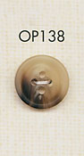 OP138 Botón De Poliéster Mate De 4 Orificios Similar A Un Búfalo DAIYA BUTTON