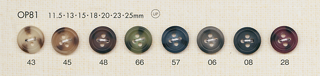 OP81 Botón De Poliéster De 4 Agujeros De Concha De Colores DAIYA BUTTON