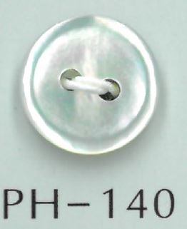 PH140 Botón De Concha Con Borde De 2 Orificios Sakamoto Saji Shoten