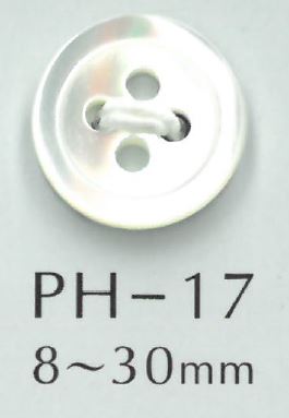 PH17 4 Agujeros 17 Botón De Concha Sakamoto Saji Shoten