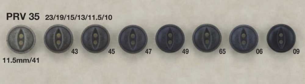 PRV35 Botón De Dos Agujeros De Resina De Urea IRIS