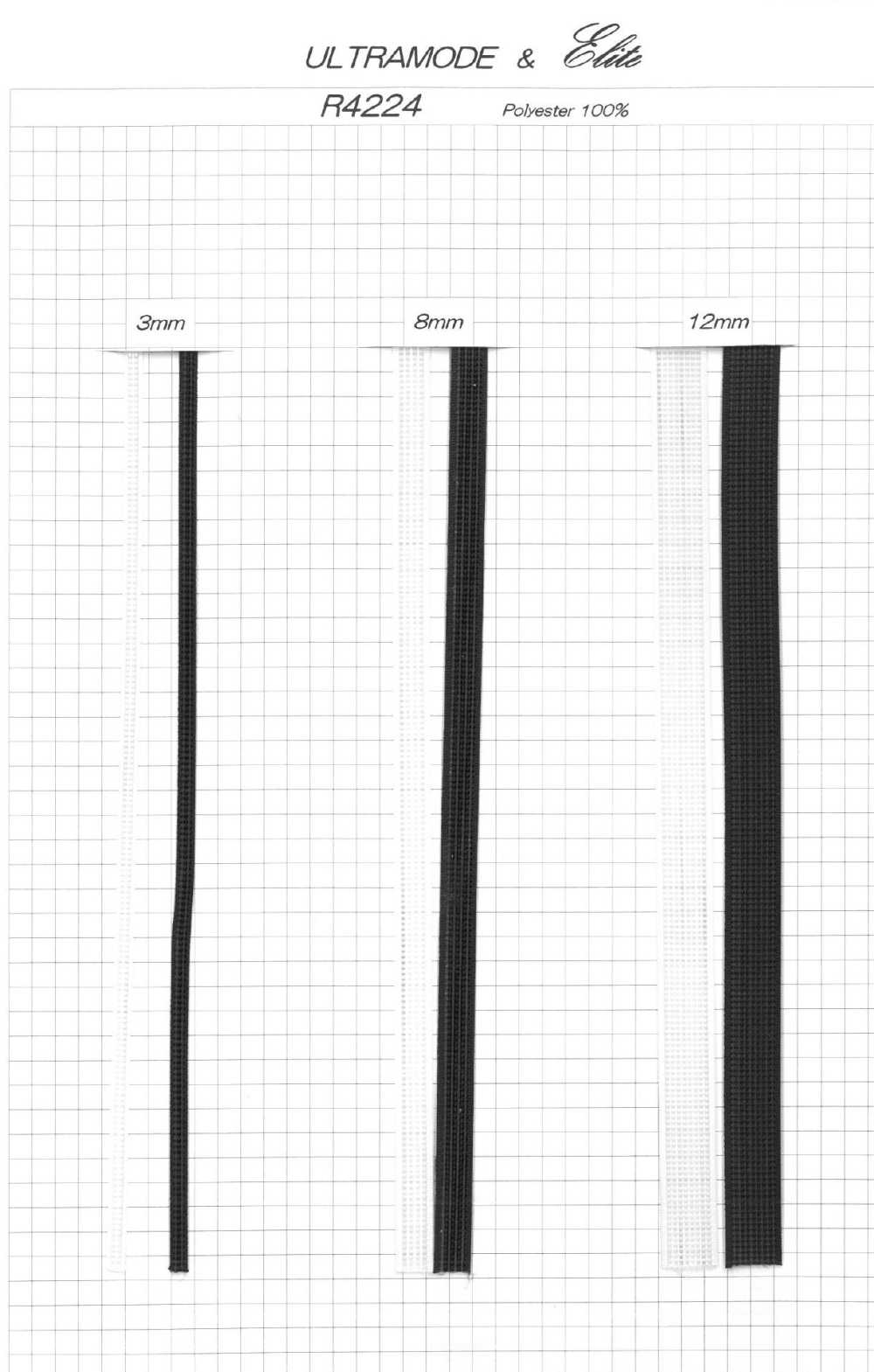 R4224 Cinta De Retención De Forma Para Vestidos Y Corsés[Cordón De Cinta De Cinta] ULTRAMODE Y Elite