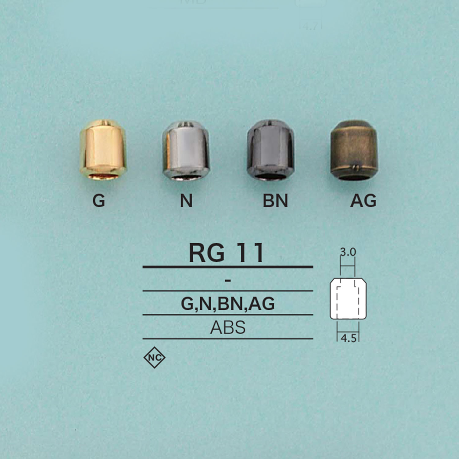 RG11 Extremo De Cable Cilíndrico[Hebillas Y Anillo] IRIS