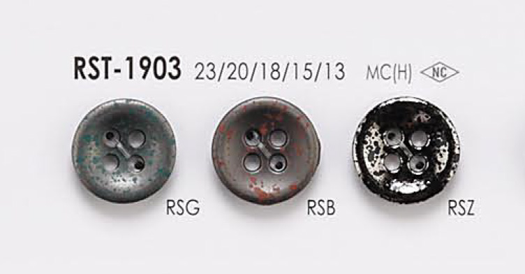 RST1903 Botón De Metal De 4 Agujeros Para Chaquetas Y Trajes IRIS