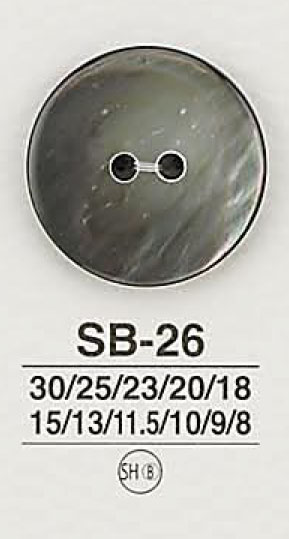 SB26 Botón De Concha IRIS