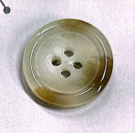 SCOTCH161 [Estilo Buffalo] Botón De 4 Agujeros Con Borde Y Brillo NITTO Button
