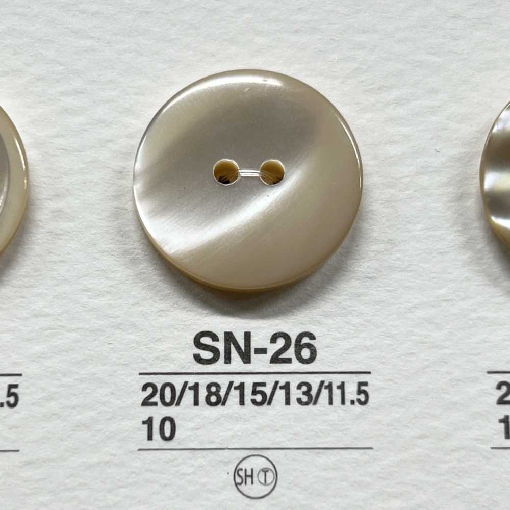 SN26 Material Natural Hecho De Takase Shell Botón Brillante De 2 Agujeros IRIS