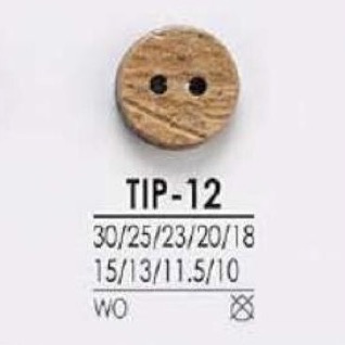 TIP12 Botón De Madera De Dos Agujeros IRIS