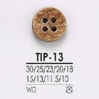 TIP13 Botón De Madera De 4 Agujeros IRIS