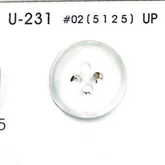 U231 [Estilo Buffalo] Botón De 4 Agujeros Con Borde, Brillante, Para Teñir NITTO Button