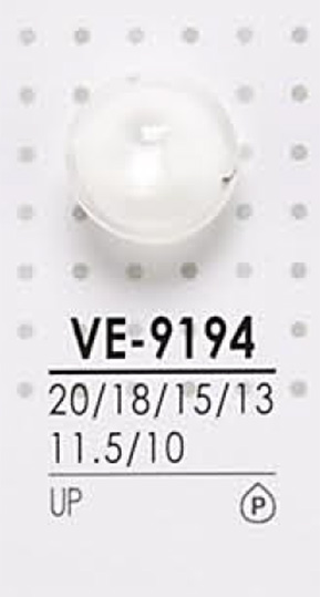 VE9194 Botón De Poliéster Para Teñir IRIS