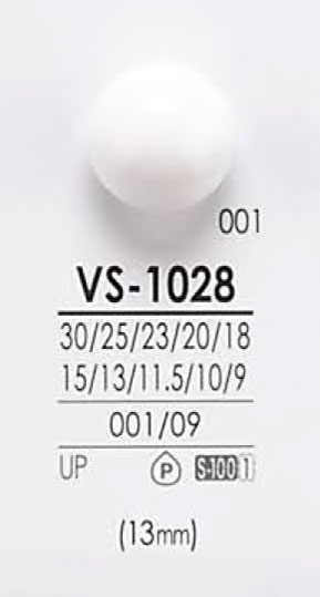 VS1028 Botón Negro Y Teñido IRIS
