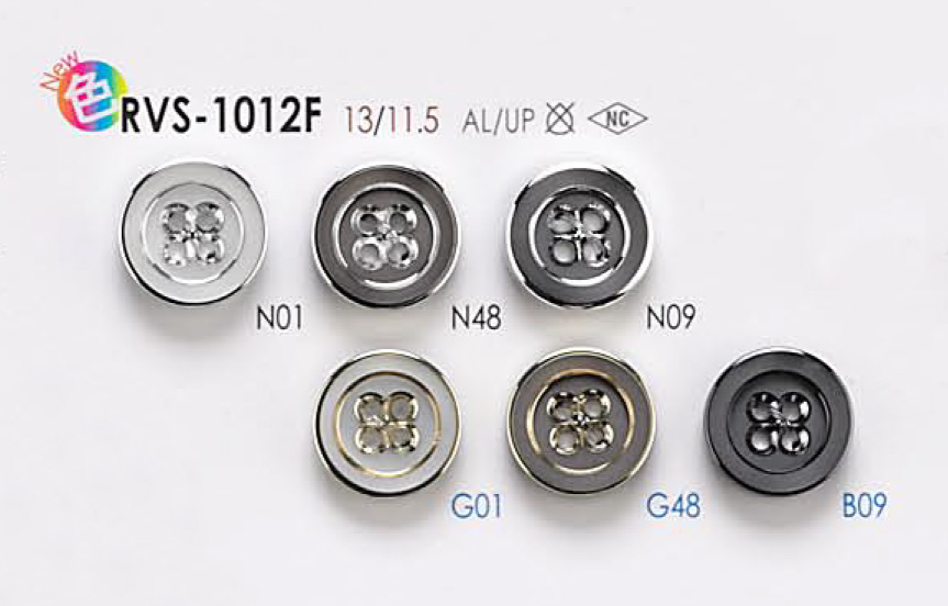 RVS1012F Botones De Arandela Con Ojales De 4 Orificios[Botón] IRIS