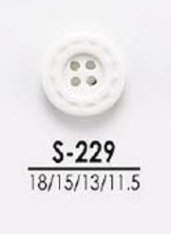 S229 Botones De Teñido Para Ropa Ligera Como Camisas Y Polos[Botón] IRIS