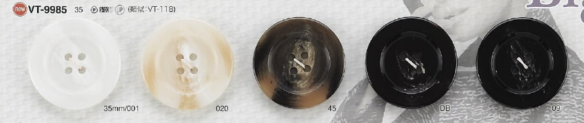 VT9985 Botón De Resina De Poliéster De 4 Agujeros IRIS