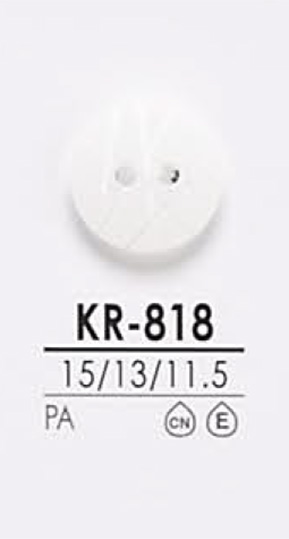 KR818 Botón De Camisa Negro Y Teñido IRIS
