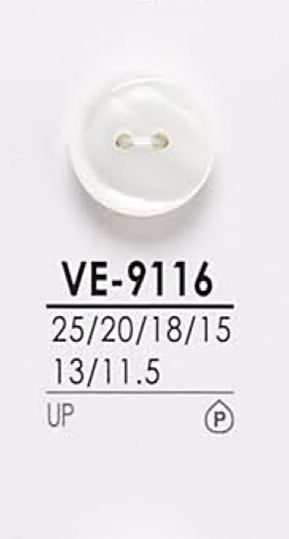 VE9116 Botón De La Camisa Para Teñir IRIS
