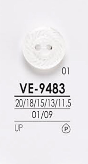 VE9483 Botón De Camisa Negro Y Teñido IRIS